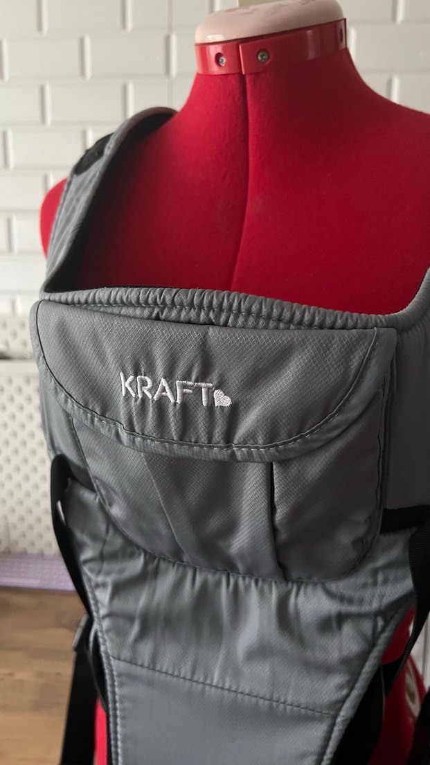 Kraft Gri Bebek Taşıyıcı Kanguru - Görsel 2