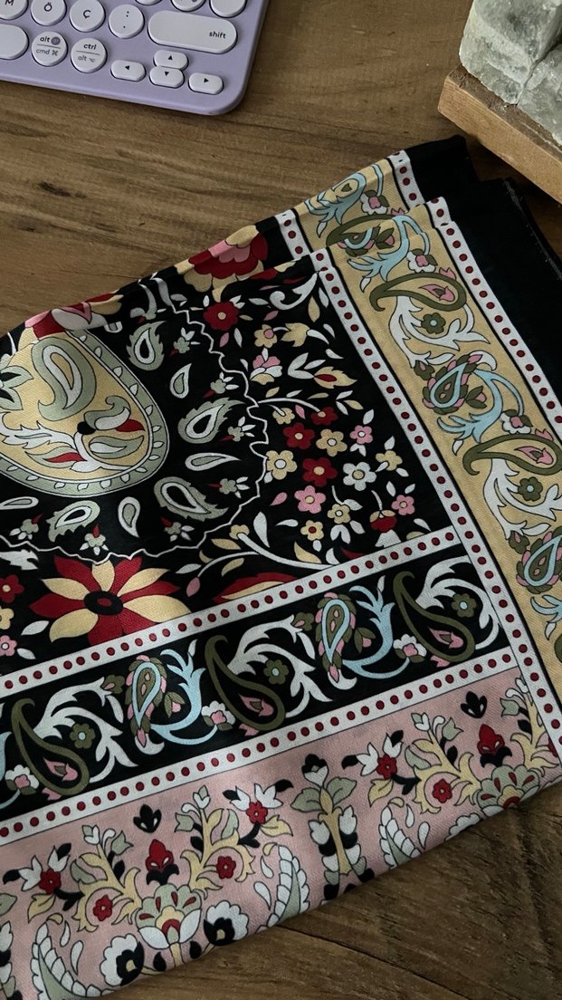 3 ADET ETNİK DESEN ŞAL - Görsel 3