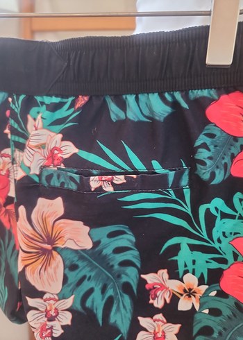 Çiçek Desenli Kadın Mini deniz Şort - Görsel 2