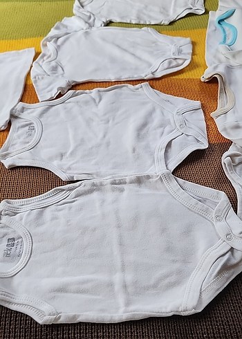 tolu 3 ay Kollu Beyaz Bebek Çıtçıtlı Body - Görsel 4