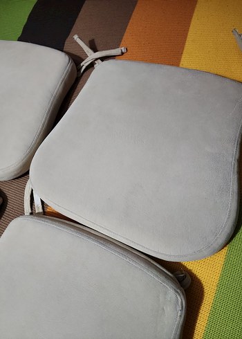 Bej Gri Modern Sandalye Minderi Seti - Görsel 3