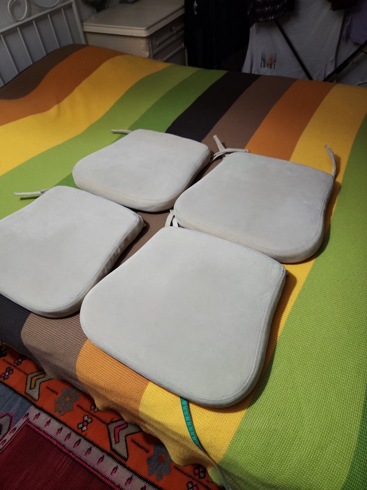 Bej Gri Modern Sandalye Minderi Seti - Görsel 2