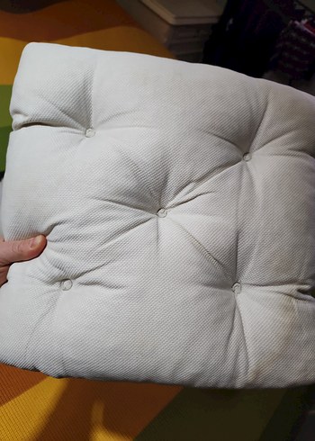 Beyaz Düz Kare Minder  dolgusu - Görsel 2