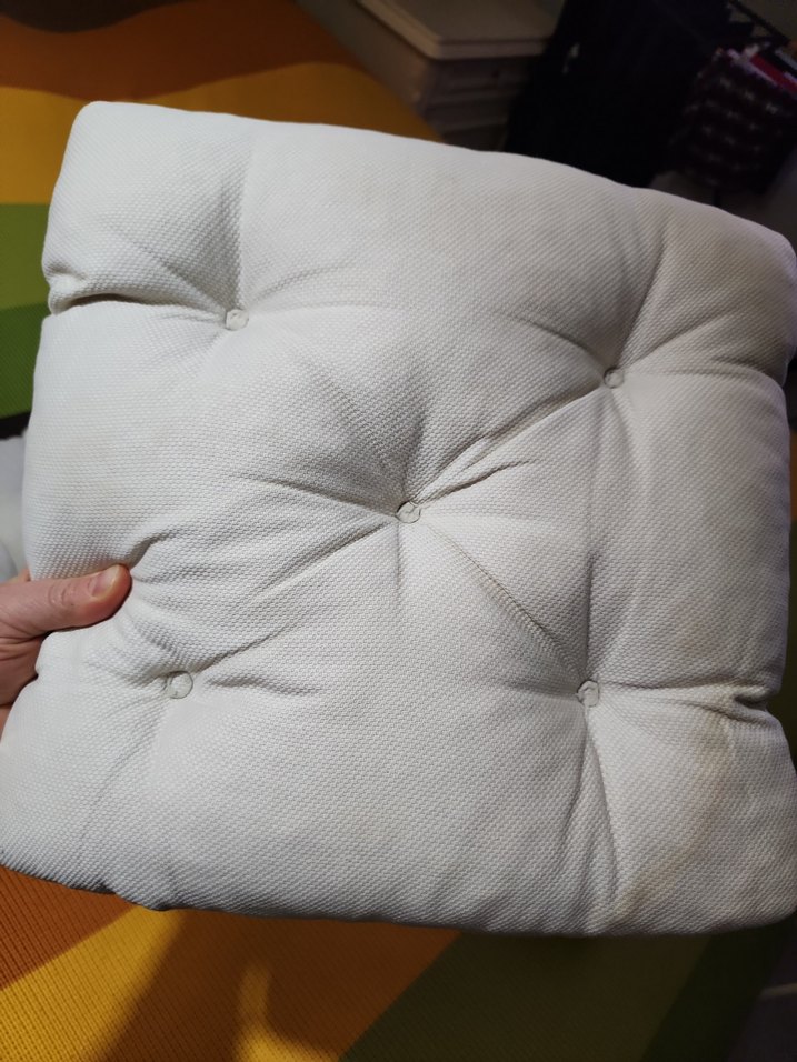 Beyaz Düz Kare Minder  dolgusu - Görsel 2