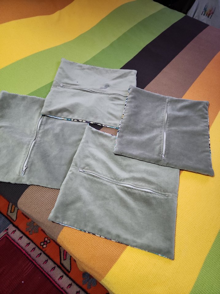 Renkli Bohem Desenli Kırlent Kılıfı 4 adet - Görsel 3