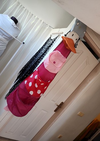 Renkli Pembe Çocuk Gardırop Düzenleyici - Görsel 3