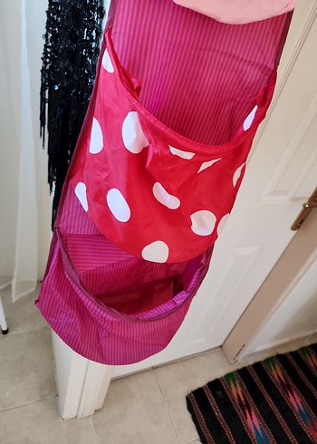 Renkli Pembe Çocuk Gardırop Düzenleyici - Görsel 6