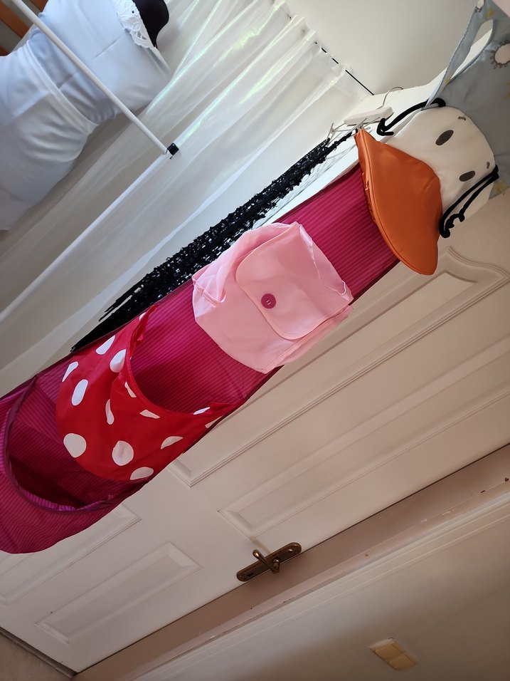 Renkli Pembe Çocuk Gardırop Düzenleyici - Görsel 4