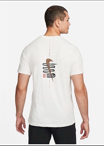 Baskılı Beyaz Erkek Kısa Kollu Tişört - Görsel 2