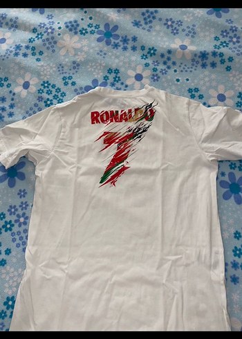 Renkli Baskılı Beyaz Erkek Spor Tişörtü - Görsel 4