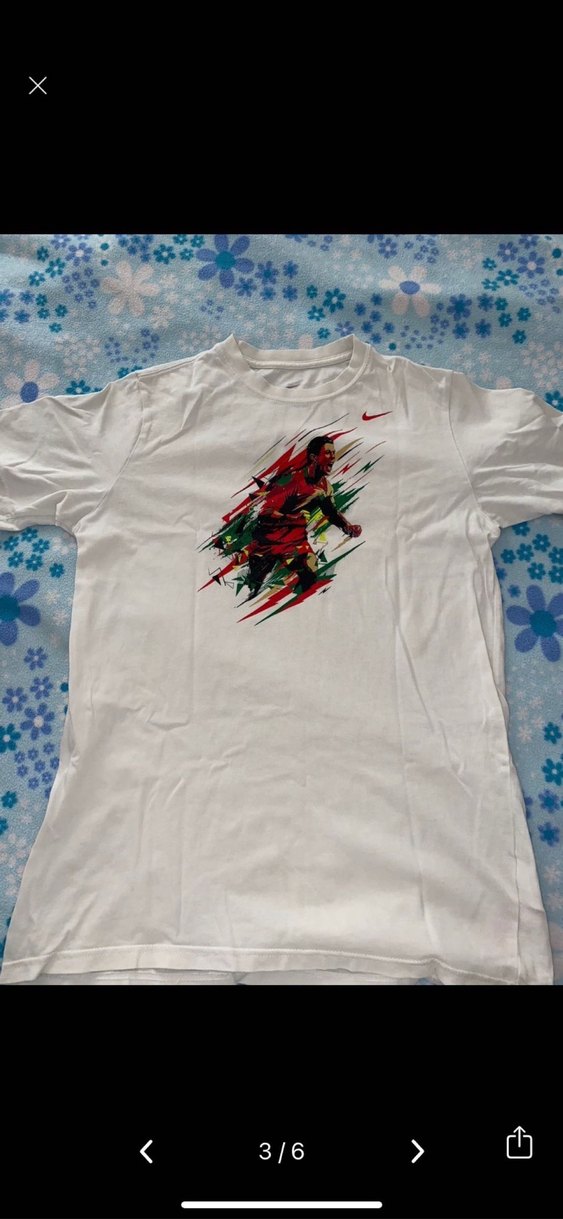 Renkli Baskılı Beyaz Erkek Spor Tişörtü - Görsel 3