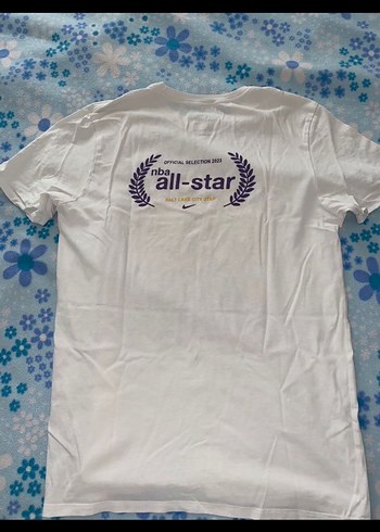 Erkek Beyaz Baskılı Kısa Kollu Tişört - Görsel 4