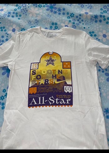 Erkek Beyaz Baskılı Kısa Kollu Tişört - Görsel 3