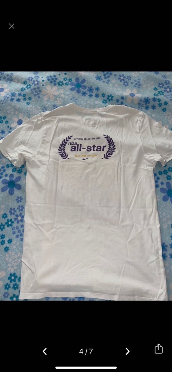 Erkek Beyaz Baskılı Kısa Kollu Tişört - Görsel 4