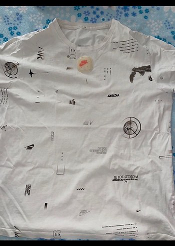 Erkek Beyaz Baskılı Kısa Kollu Tişört - Görsel 3