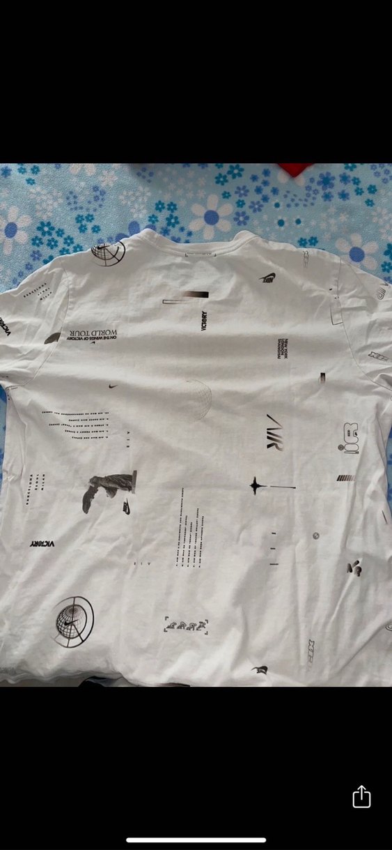 Erkek Beyaz Baskılı Kısa Kollu Tişört - Görsel 4