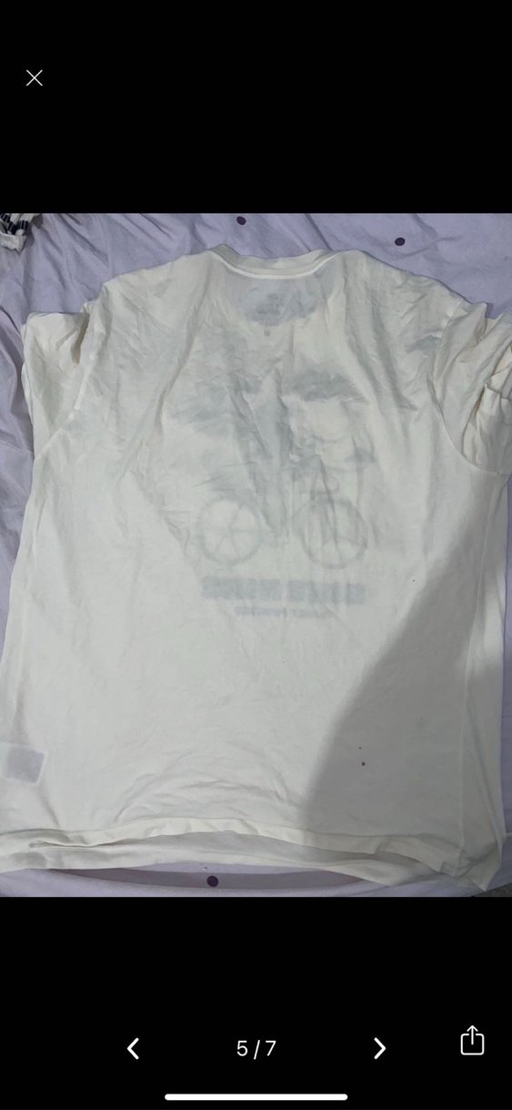 Krem Baskılı Erkek/Kadin Tişört - Görsel 4