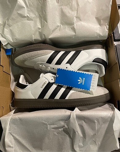 38 Beden beyaz Renk İthal Adidas Samba