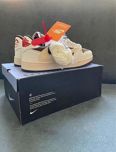 44 Beden beyaz Renk İthal Nike Travis Scott Mocha