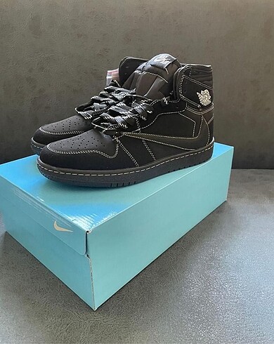 40 Beden siyah Renk İthal Nike Travis Scott Air Jorden Black