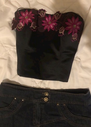 Fairy Vintage çiçekli korse - Görsel 2