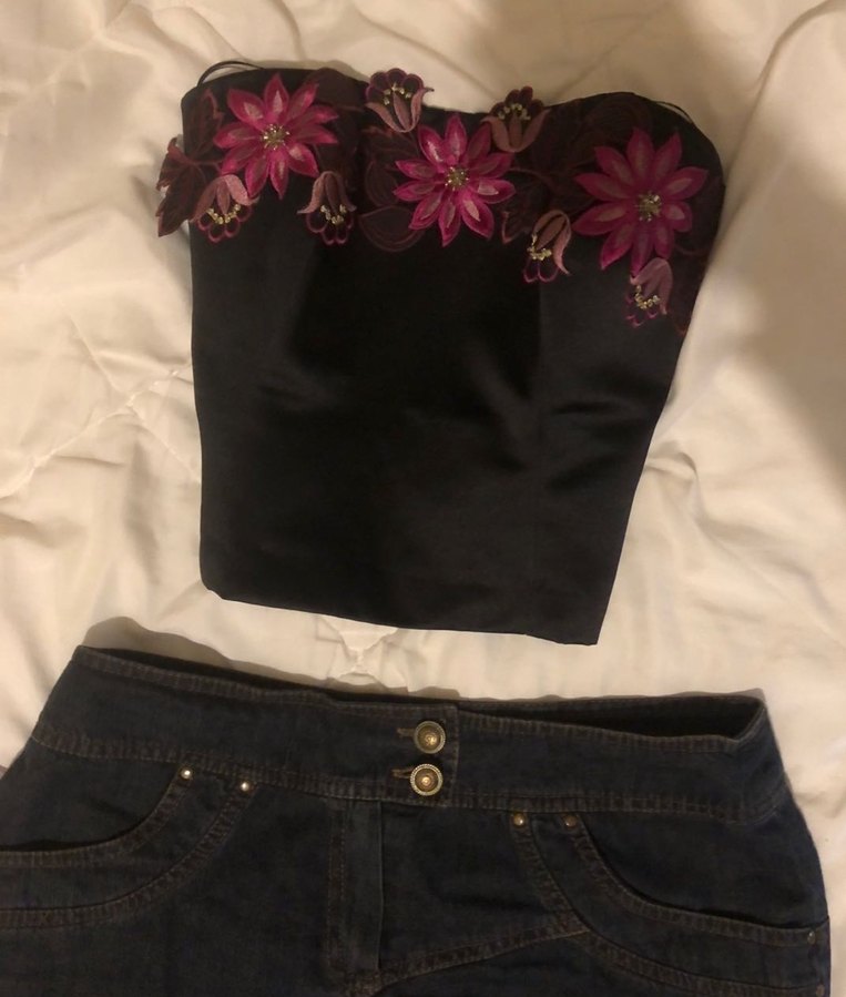 Fairy Vintage çiçekli korse - Görsel 2