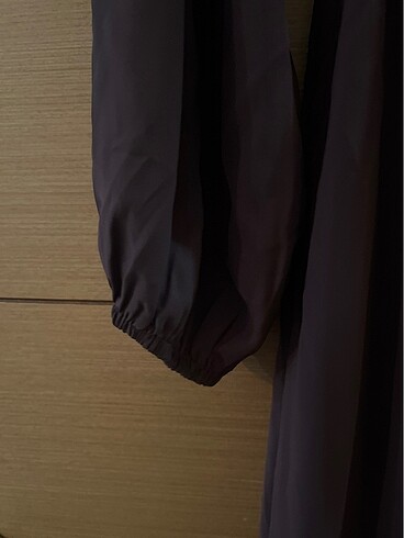 Alia Belden Lastikli Şifon Elbise - Görsel 4