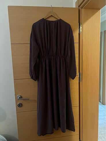 Alia Belden Lastikli Şifon Elbise - Görsel 6