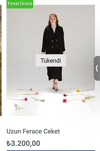 Yusra Collection Uzun Blazer Ferace - Görsel 5