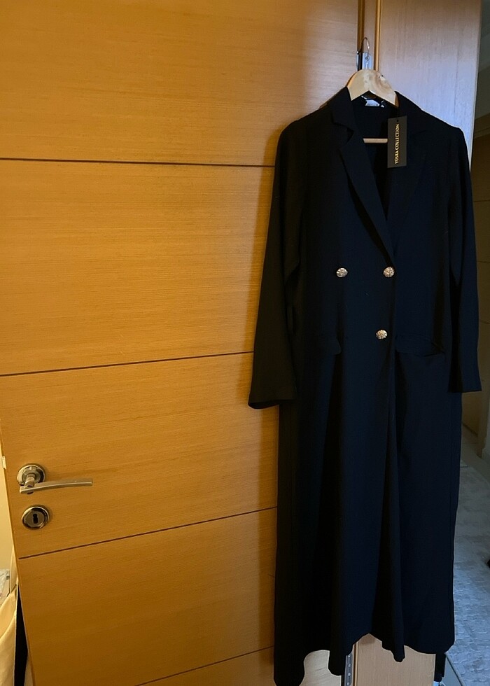 Yusra Collection Uzun Blazer Ferace - Görsel 2