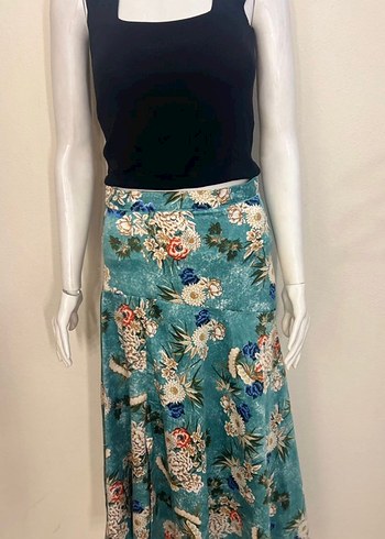 Bohem Çiçek Desenli Uzun Etek - Görsel 4