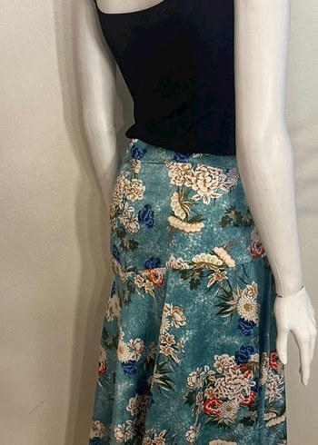 Bohem Çiçek Desenli Uzun Etek - Görsel 7