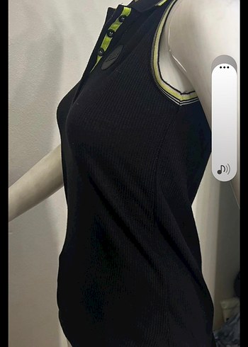 Düğmeli Siyah Kolsuz Mini Spor Yelek - Görsel 5