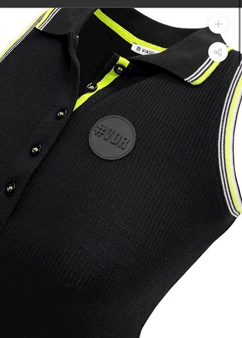 Düğmeli Siyah Kolsuz Mini Spor Yelek - Görsel 4