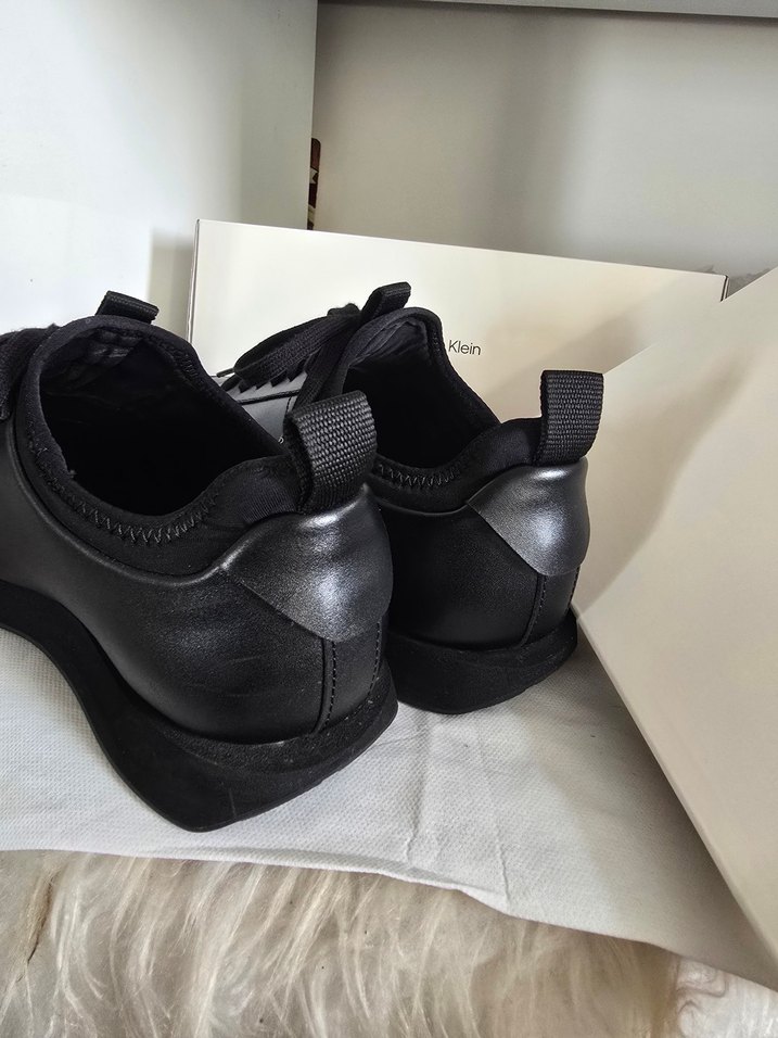 Calvin Klein Siyah Deri  Spor Ayakkabı orjinal - Görsel 5