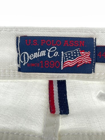 44 Beden beyaz Renk U.S Polo Assn. Jean / Kot %70 İndirimli.