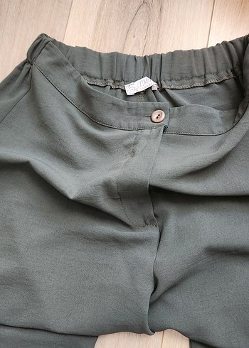 Fırfırlı ve Kemerli Yeşil Uzun ikili tunik takimi - Görsel 7