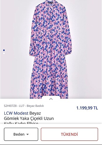 LC Waikiki LCW çiçekli elbise