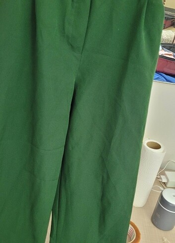 xxl Beden yeşil Renk Yesil Kumaş beli lastikli pantolon