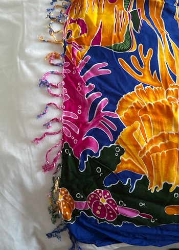 Renkli Drapeli Bohem pareo - Görsel 5