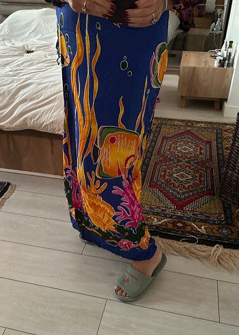 Renkli Drapeli Bohem pareo - Görsel 2