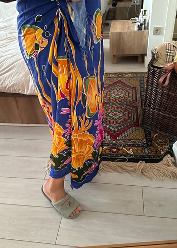 Renkli Drapeli Bohem pareo - Görsel 3