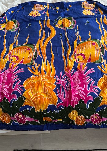 Renkli Drapeli Bohem pareo - Görsel 4