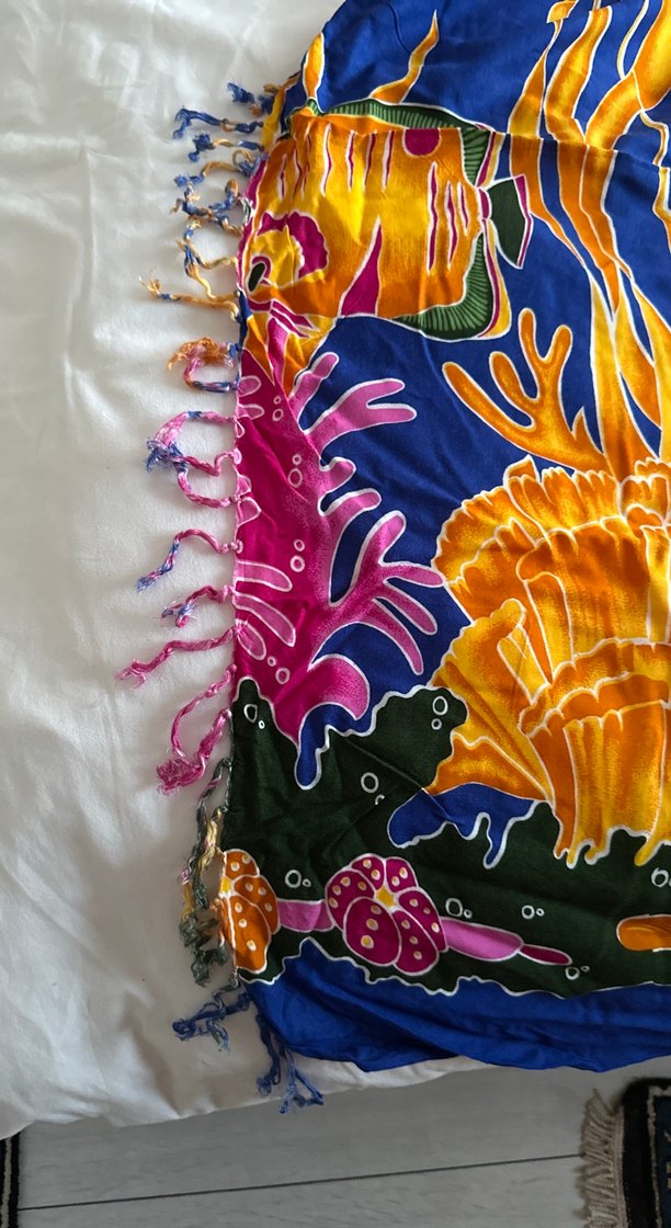 Renkli Drapeli Bohem pareo - Görsel 5