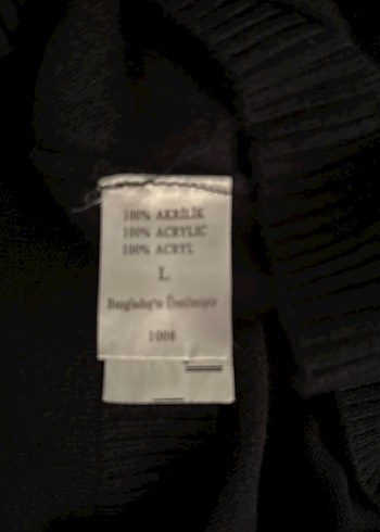 Siyah Boğazlı Kadın Triko Kazak - Görsel 8