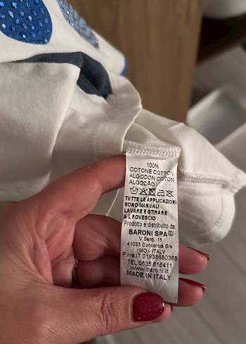 Kadın Beyaz Baskılı Kısa Kollu Tişört - Görsel 6