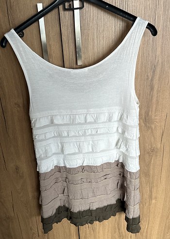 Penye Kumaşlı Fırfırlı Kadın Kolsuz Elbise - Görsel 6