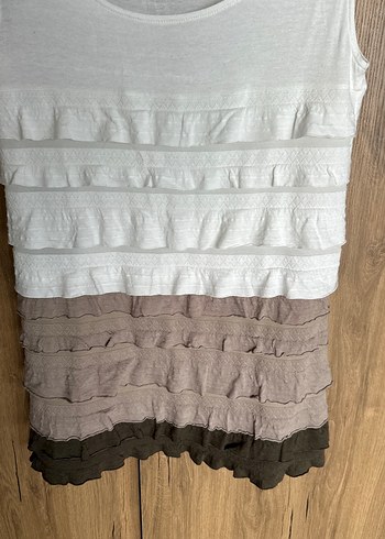 Penye Kumaşlı Fırfırlı Kadın Kolsuz Elbise - Görsel 2