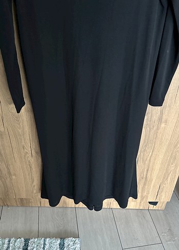 Siyah Uzun Kol ve Salaş Kesim Kadın Elbise - Görsel 2