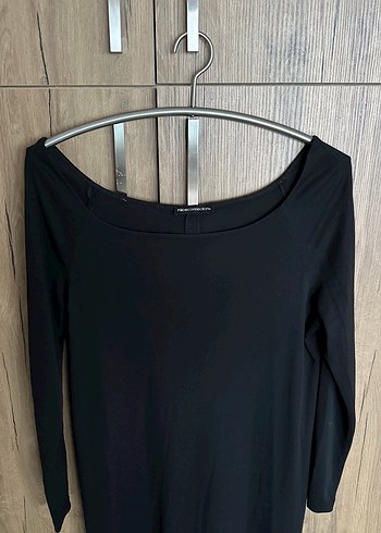 Siyah Uzun Kol ve Salaş Kesim Kadın Elbise - Görsel 3